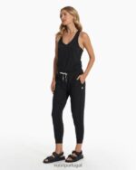 preto macacão luxuoso mulheres Vuori 68NJ8J358 roupas - Image 2