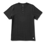 preto manga curta sempre henley homens Vuori 68NJ8J528 roupas