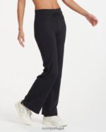 preto perna larga diária mulheres Vuori 68NJ8J266 roupas - Image 2