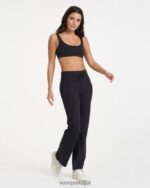 preto perna larga diária mulheres Vuori 68NJ8J266 roupas - Image 6