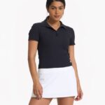 preto polo mudra ajustada mulheres Vuori 68NJ8J89 roupas