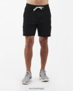 preto ponto curto homens Vuori 68NJ8J716 roupas - Image 2