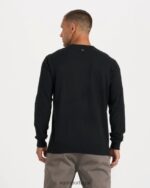 preto suéter fluente homens Vuori 68NJ8J580 roupas - Image 3