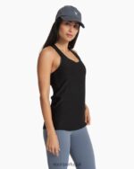 preto tanque de desempenho lux mulheres Vuori 68NJ8J56 roupas - Image 2