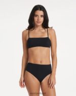 preto top de biquíni duna mulheres Vuori 68NJ8J373 roupas