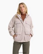 sal escuro jaqueta sherpa utilitária mulheres Vuori 68NJ8J145 roupas