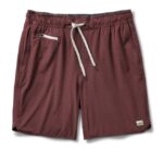 textura de linho castanha bancos curtos homens Vuori 68NJ8J741 roupas