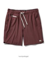 textura de linho castanha bancos curtos homens Vuori 68NJ8J741 roupas