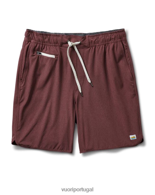 textura de linho castanha bancos curtos homens Vuori 68NJ8J741 roupas - Image 1