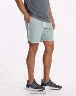 textura de linho netuno bancos curtos homens Vuori 68NJ8J736 roupas - Image 4