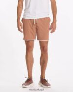 textura de linho palo santo bancos curtos homens Vuori 68NJ8J738 roupas - Image 2