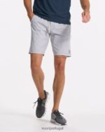textura de linho platinado core curto 9" homens Vuori 68NJ8J678 roupas - Image 2