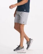 textura de linho platinado core curto 9" homens Vuori 68NJ8J678 roupas - Image 3