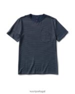 tinta camiseta de tecnologia linear homens Vuori 68NJ8J486 roupas