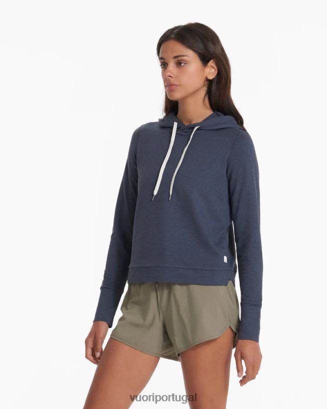 urze azul moletom com capuz halo essencial mulheres Vuori 68NJ8J142 roupas - Image 2