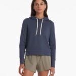 urze azul moletom com capuz halo essencial mulheres Vuori 68NJ8J142 roupas