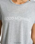 urze cinza bom dia camiseta mulheres Vuori 68NJ8J93 roupas - Image 3
