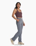 urze cinza calça flare com perna larga halo mulheres Vuori 68NJ8J340 roupas - Image 5
