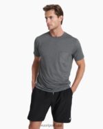 urze cinza camiseta de desempenho tradewind homens Vuori 68NJ8J474 roupas - Image 2