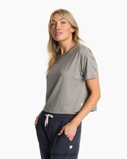 urze cinza camiseta de energia mulheres Vuori 68NJ8J109 roupas