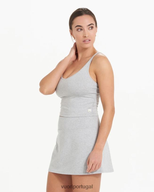 urze cinza claro colheita de desempenho halo mulheres Vuori 68NJ8J41 roupas - Image 2