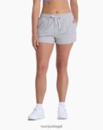 urze cinza claro halo desempenho curto mulheres Vuori 68NJ8J194 roupas