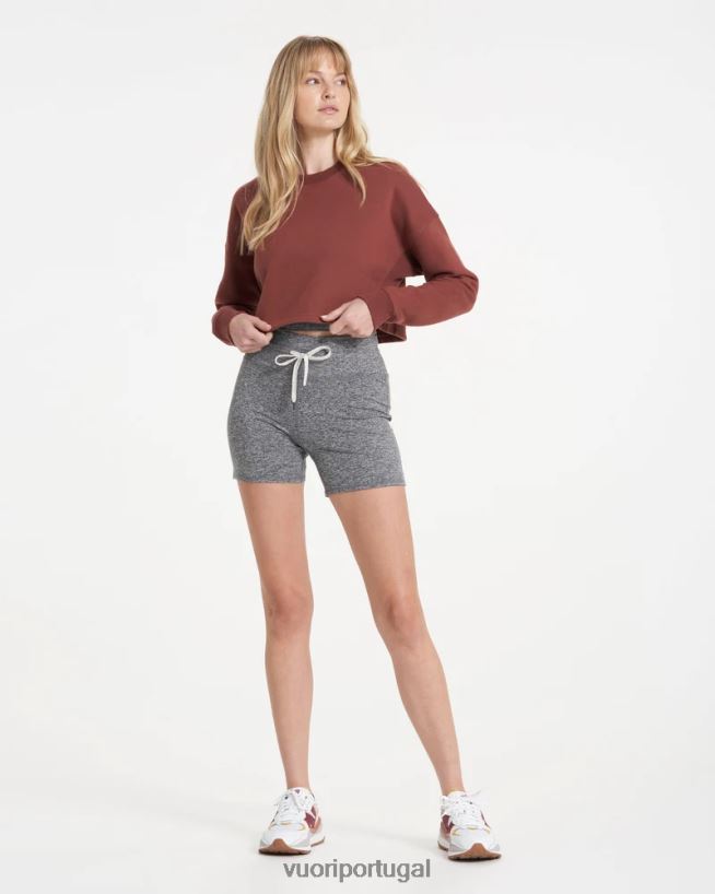 urze cinza halo vintage curto mulheres Vuori 68NJ8J198 roupas - Image 6