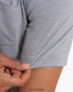 urze cinza polo zéfiro homens Vuori 68NJ8J524 roupas - Image 6