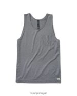 urze cinza tanque de desempenho de ventos alísios homens Vuori 68NJ8J450 roupas