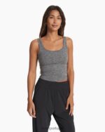 urze cinza tanque essencial halo mulheres Vuori 68NJ8J62 roupas - Image 2