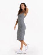 urze cinza vestido halo essencial mulheres Vuori 68NJ8J350 roupas - Image 2