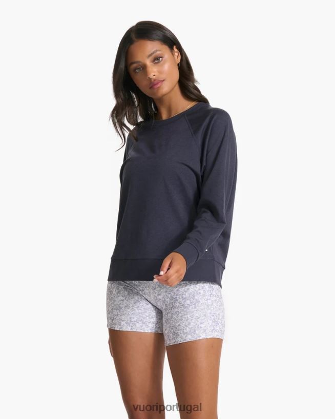 urze da meia-noite tripulação halo de manga longa mulheres Vuori 68NJ8J116 roupas - Image 1
