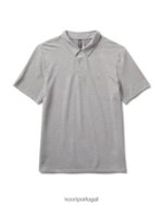 urze de aço polo em sarja tricotada homens Vuori 68NJ8J513 roupas
