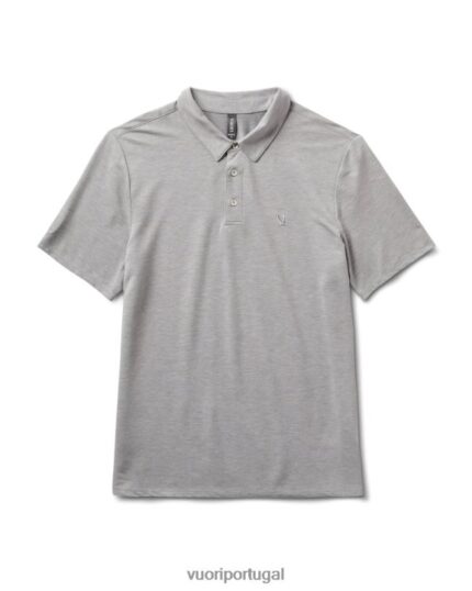 urze de aço polo em sarja tricotada homens Vuori 68NJ8J513 roupas