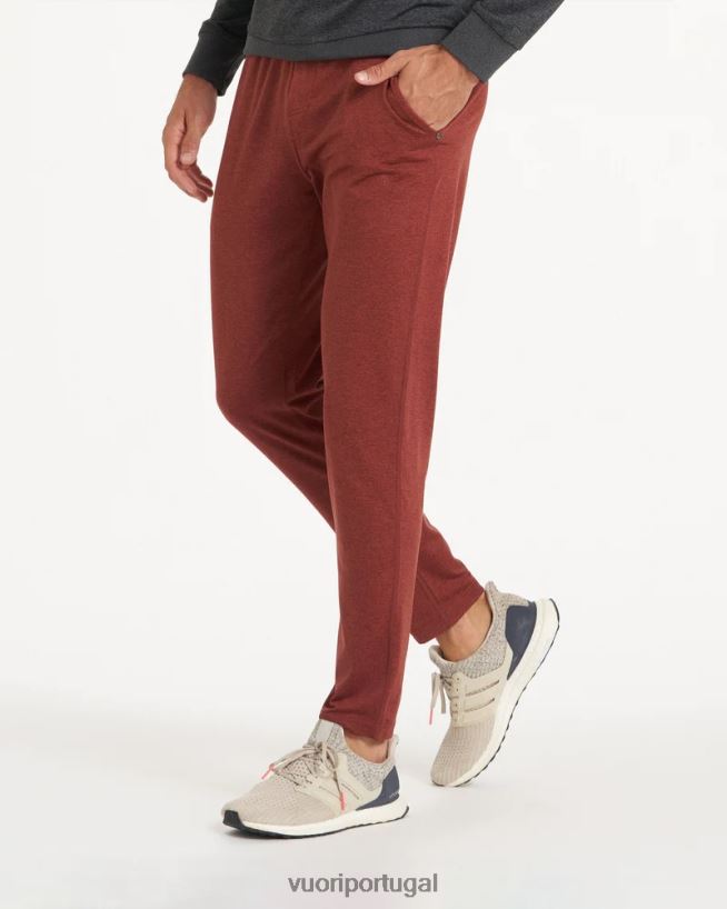 urze de barro vermelho calça performance ponto homens Vuori 68NJ8J892 roupas - Image 3
