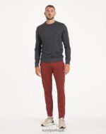 urze de barro vermelho calça performance ponto homens Vuori 68NJ8J892 roupas - Image 5