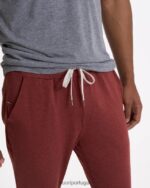urze de barro vermelho calça performance ponto homens Vuori 68NJ8J892 roupas - Image 6