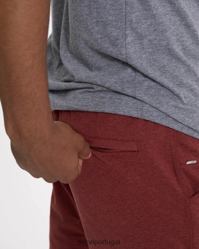 urze de barro vermelho calça performance ponto homens Vuori 68NJ8J892 roupas - Image 8