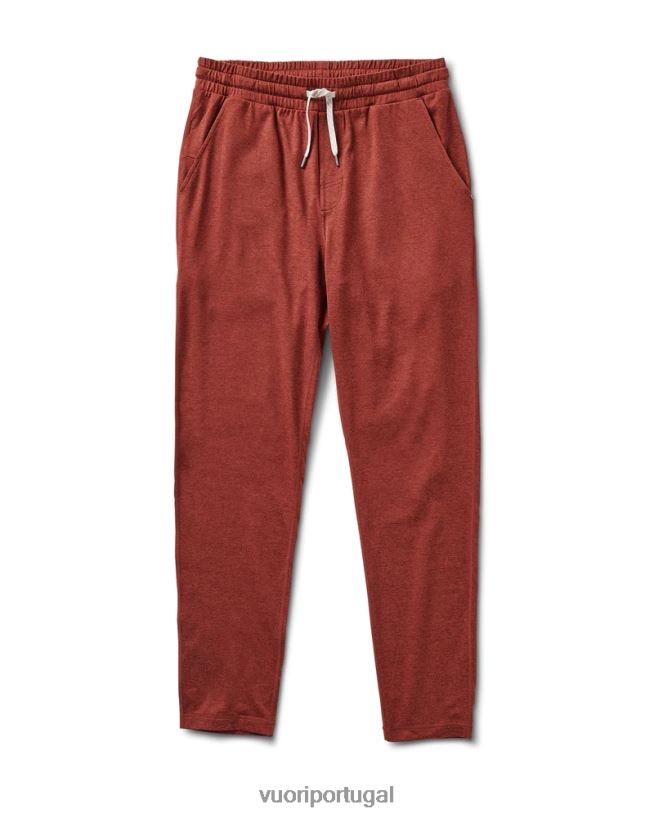 urze de barro vermelho calça performance ponto homens Vuori 68NJ8J892 roupas - Image 1