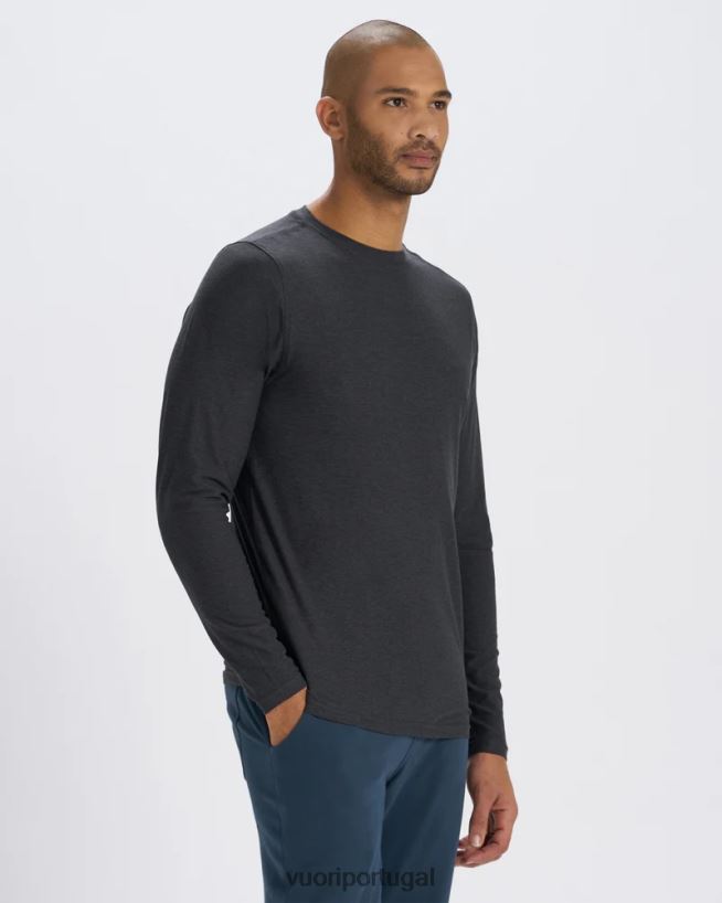 urze de carvão camiseta strato tech manga longa homens Vuori 68NJ8J552 roupas - Image 3