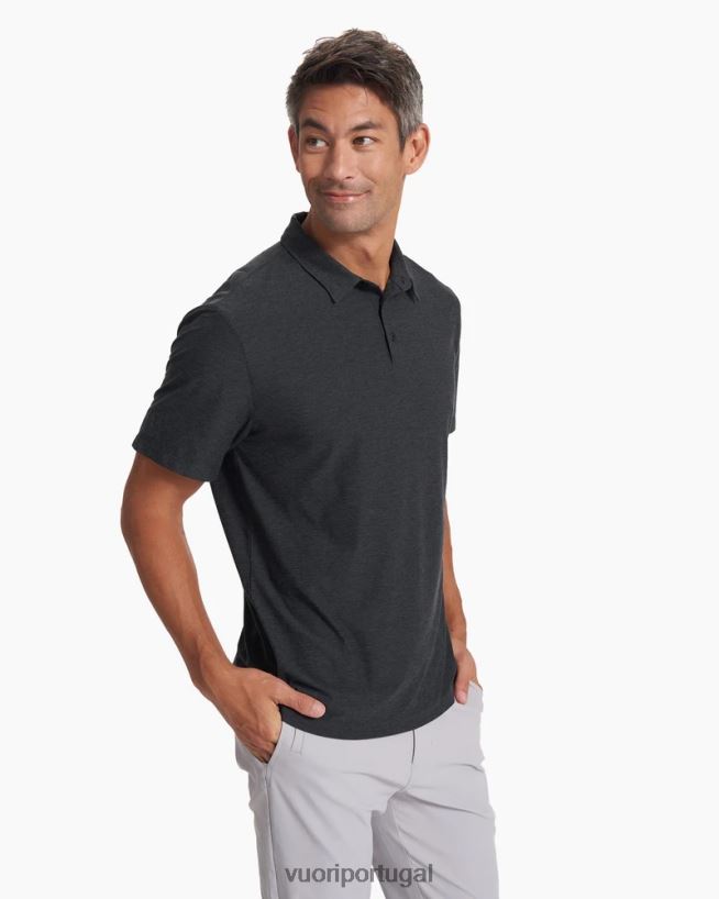 urze de carvão polo tech strato homens Vuori 68NJ8J516 roupas - Image 3
