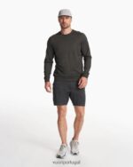 urze de carvão ponto curto homens Vuori 68NJ8J709 roupas - Image 4