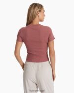 urze de jacarandá camiseta ajustada mudra mulheres Vuori 68NJ8J87 roupas - Image 3