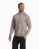 urze de nogueira ponto performance moletom com zíper homens Vuori 68NJ8J594 roupas - Image 2