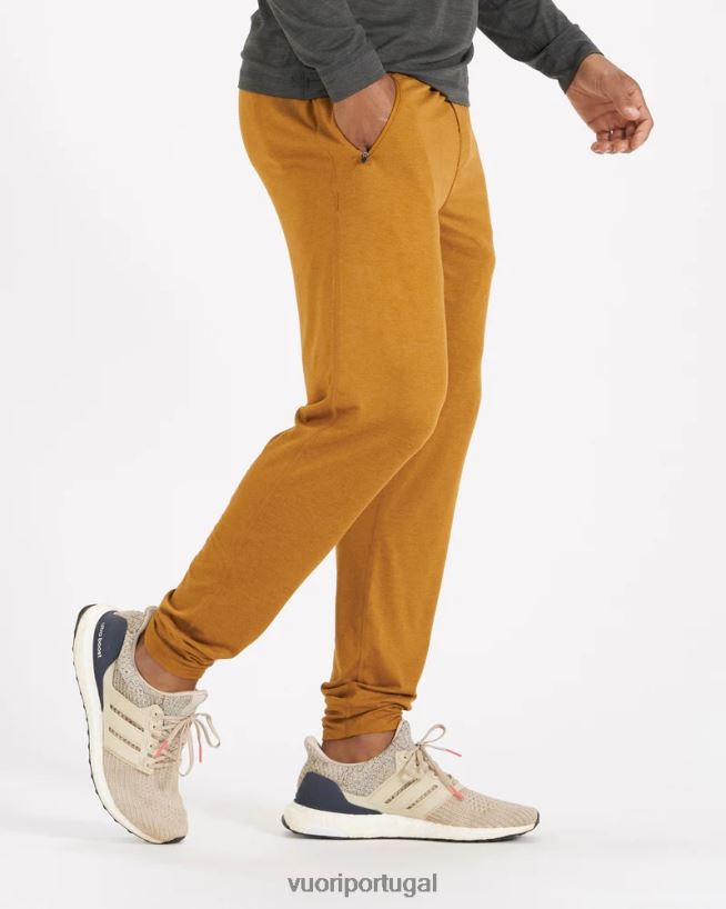 urze dourada escura jogger ponto performance homens Vuori 68NJ8J897 roupas - Image 3
