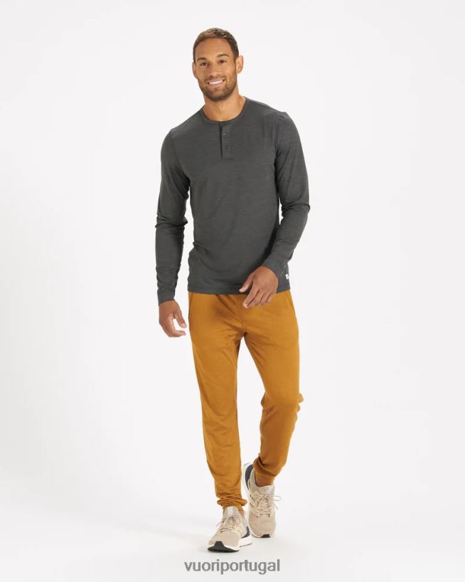 urze dourada escura jogger ponto performance homens Vuori 68NJ8J897 roupas - Image 4