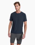 urze marinho camiseta strato tech homens Vuori 68NJ8J465 roupas - Image 2