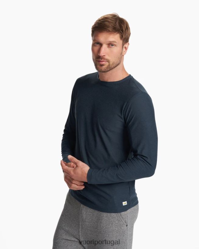 urze marinho camiseta strato tech manga longa homens Vuori 68NJ8J551 roupas - Image 2