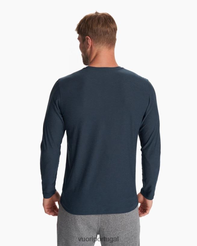 urze marinho camiseta strato tech manga longa homens Vuori 68NJ8J551 roupas - Image 4