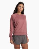 urze marsala tripulação halo de manga longa mulheres Vuori 68NJ8J113 roupas - Image 2